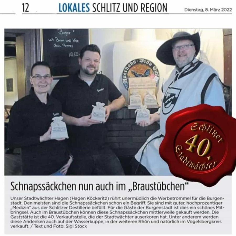 Hotel Gaststaette Braustuebchen à Schlitz Extérieur photo